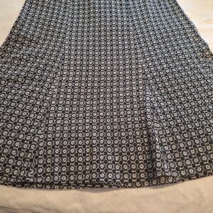 Elegant Blue and White Patterned Skirt